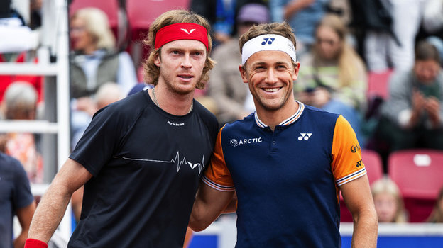    Андрей Рублев и Каспер Рууд. Global Look Press