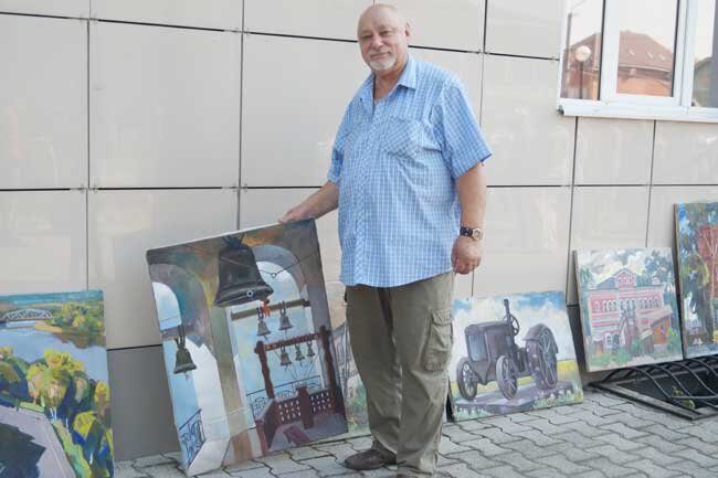 Доцент Уральского филиала Российской академии живописи Виктор Остапенко создал разноплановые кунгурские пейзажи