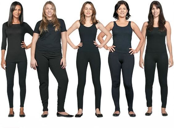 Фотография из Интернета. Чтобы вам было понятно мое телосложение, нашла похожее на меня фото. По комплекции я была как вторая девушка слева. Не сильно полной, но выше средней упитанности. 