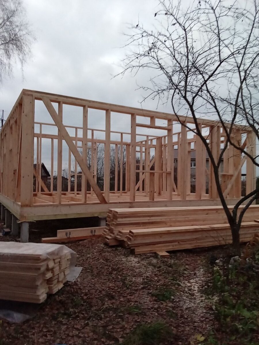 Начальный этап строительства