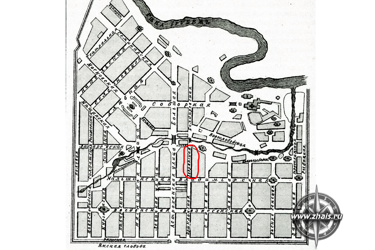 План Рязани 1887 г.