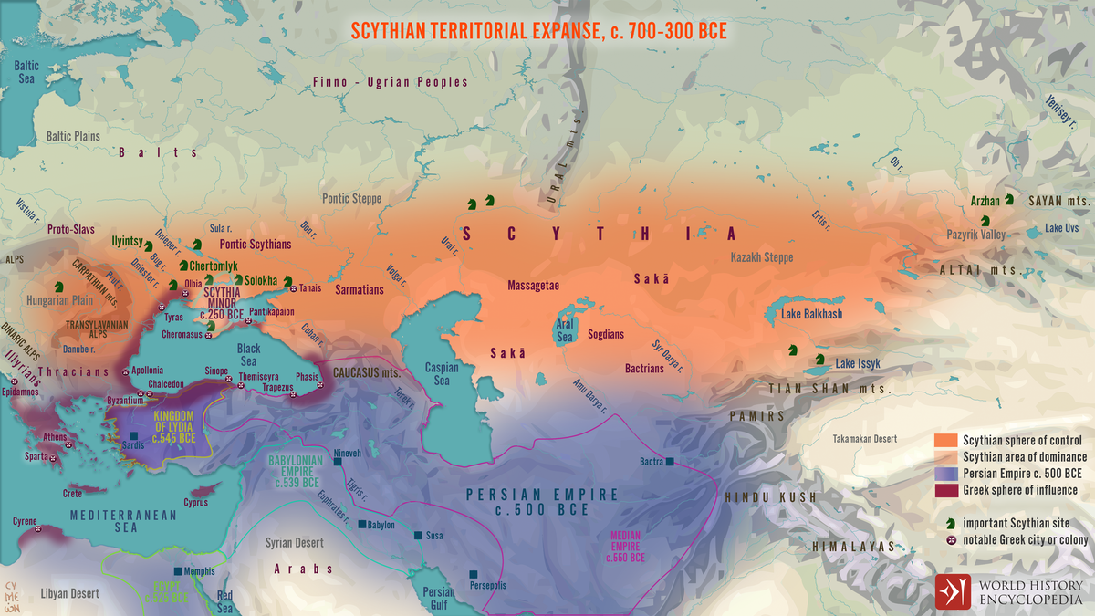 Скифский поход дария карта