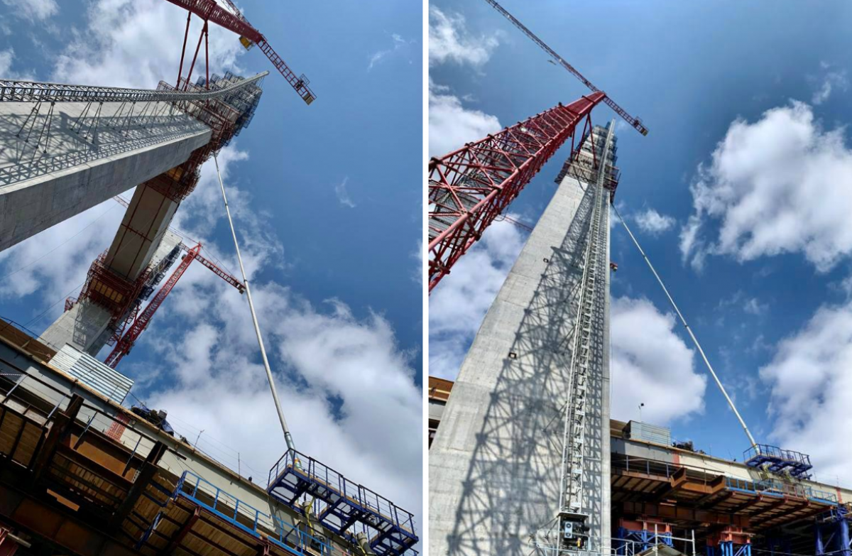    В Новосибирске на пилон четвертого моста потратят 7 тонн белой краски