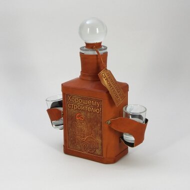 Подарочная бутылка «Хорошему строителю», 2000 руб.