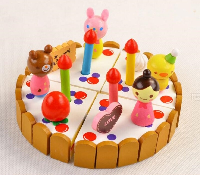 Детский торт деревяшки