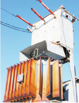 Трансформатор на подстанции