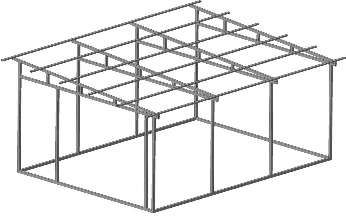 Мини гараж – бытовка своими руками 2х3х2м (дешёвые варианты)