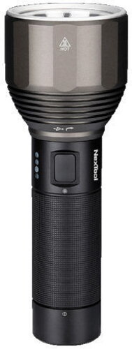 Преимущества: высокая интенсивность светового потока, большая дальнобойность, четыре градации уровня яркости, зарядный разъем USB C.