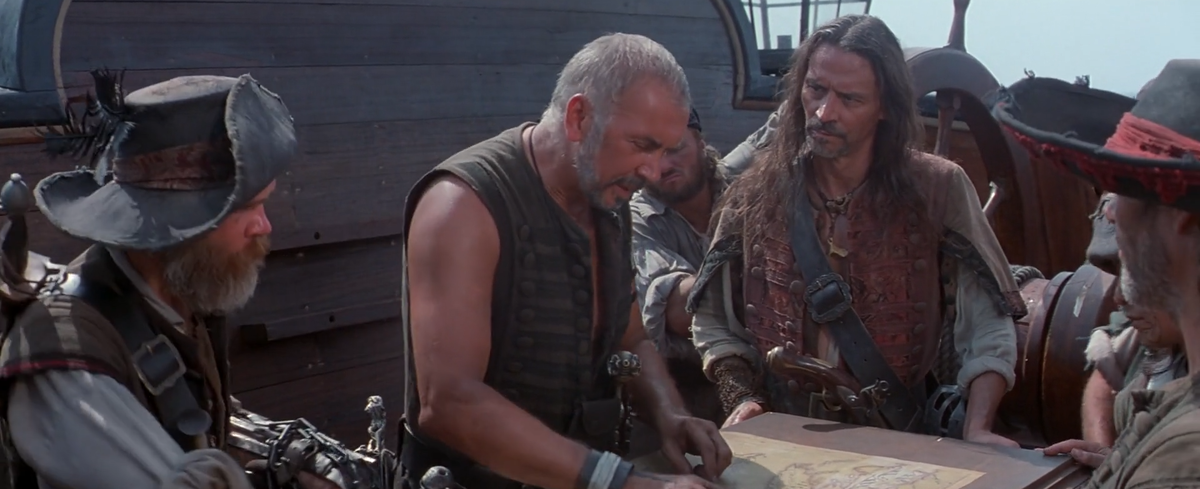 кадр из к/ф "Остров головорезов" (1995)