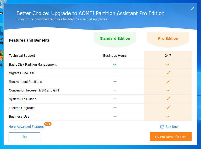 Как получить бесплатный ключ для программы AOMEI Partition Assistant Professional
