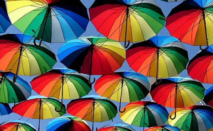 Небо в зонтиках. Аркадия, Одесса. Фотография из личного архива автора 