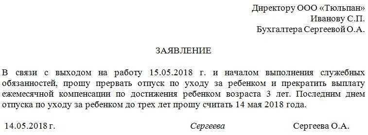 Пример заявления. Фото из открытых источников