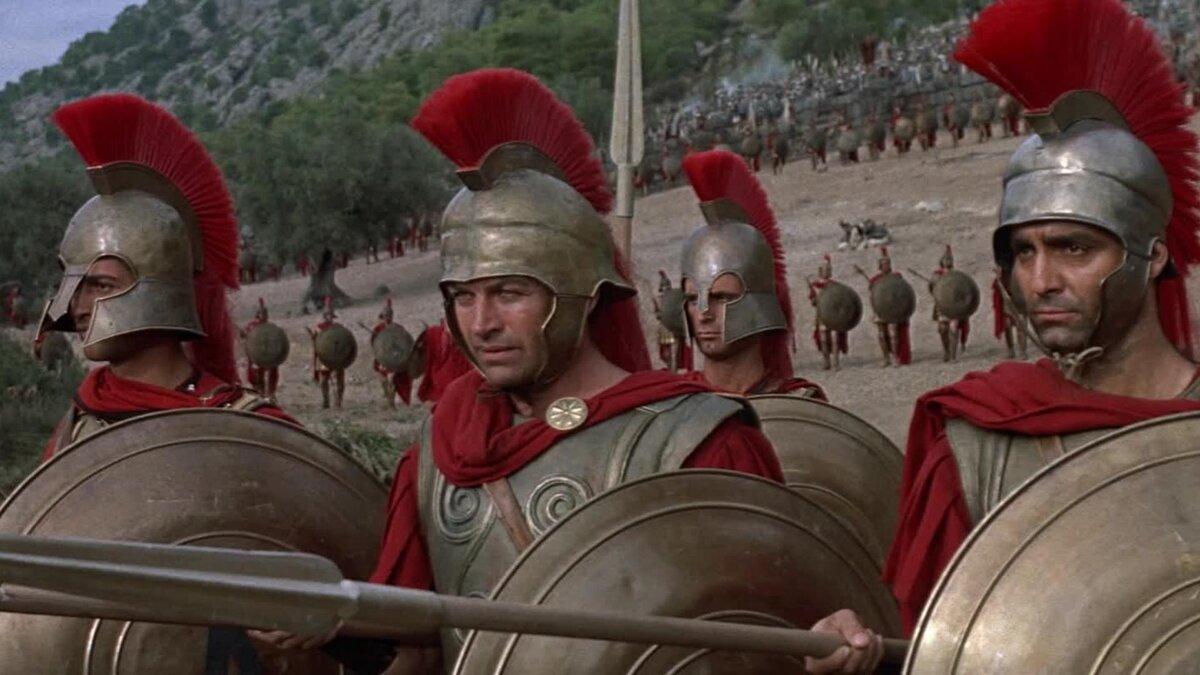 кадр из фильма "300 спартанцев" 1962 года