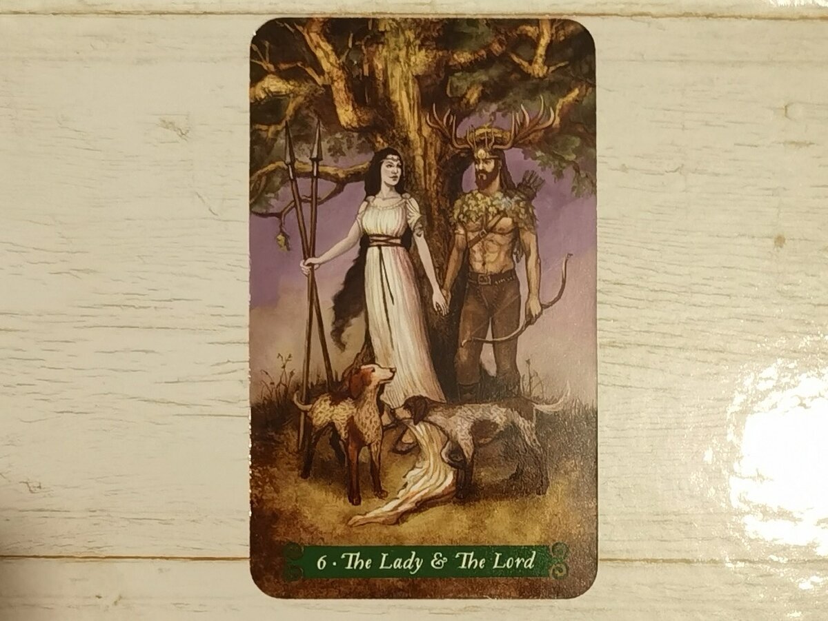 Аркан VI "Lady and Lord", Green Witch Tarot