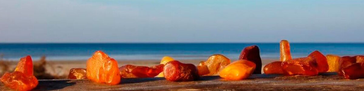 Солнце пронизывает лучами солнечный камень на берегу Балтики. Фото - из интернета.