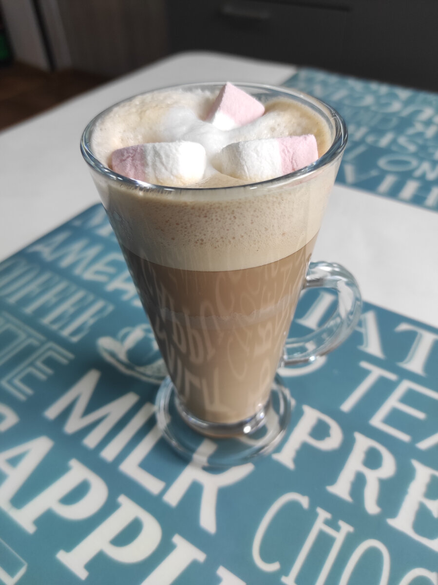 капучино с маршмеллоу