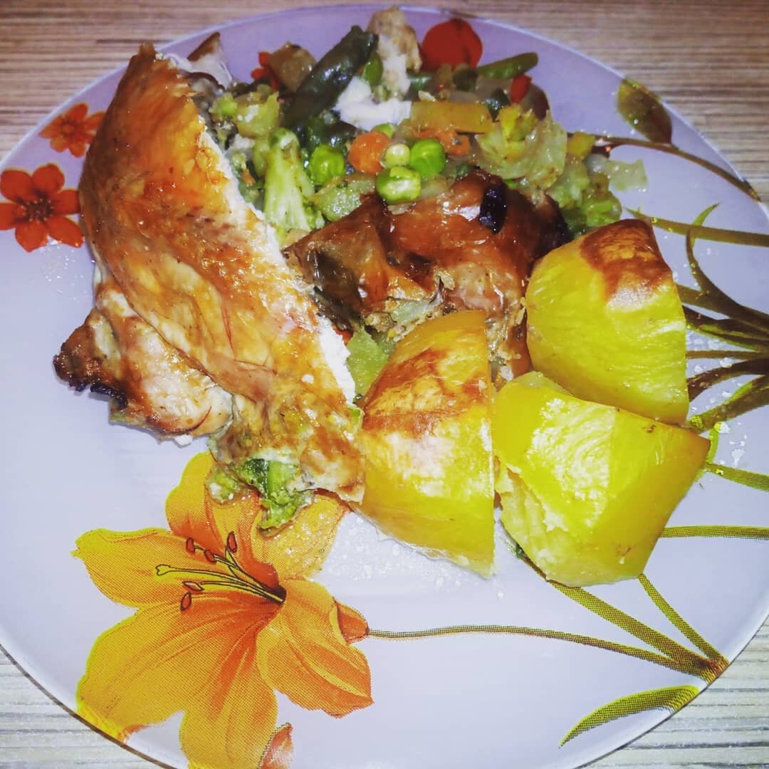 Вариант сервировки блюда