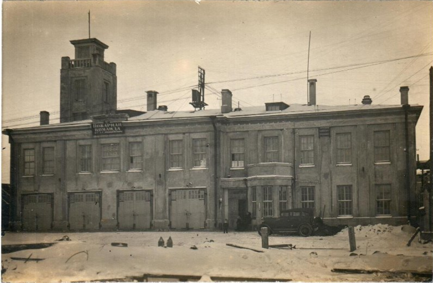 Здание пожарной команды 5-й ГЭС "Красный Октябрь". По материалам госкаталога.