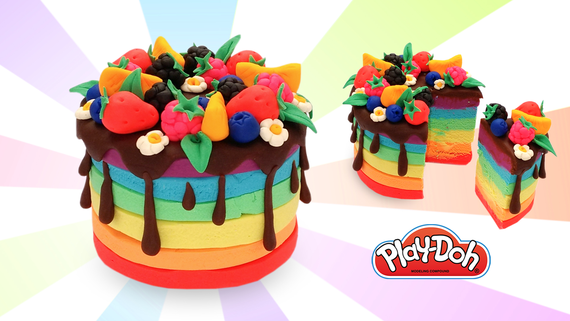 Лепим торт. Сладости из пластилина для детей. Тортики и пирожные из пластилина. Лепим торт. Торт из пластилина для детей.