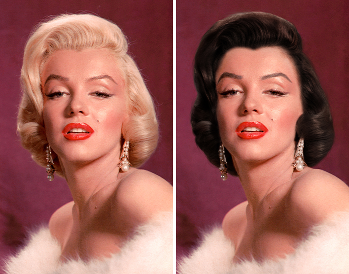     Мэрилин Монро брюнетка