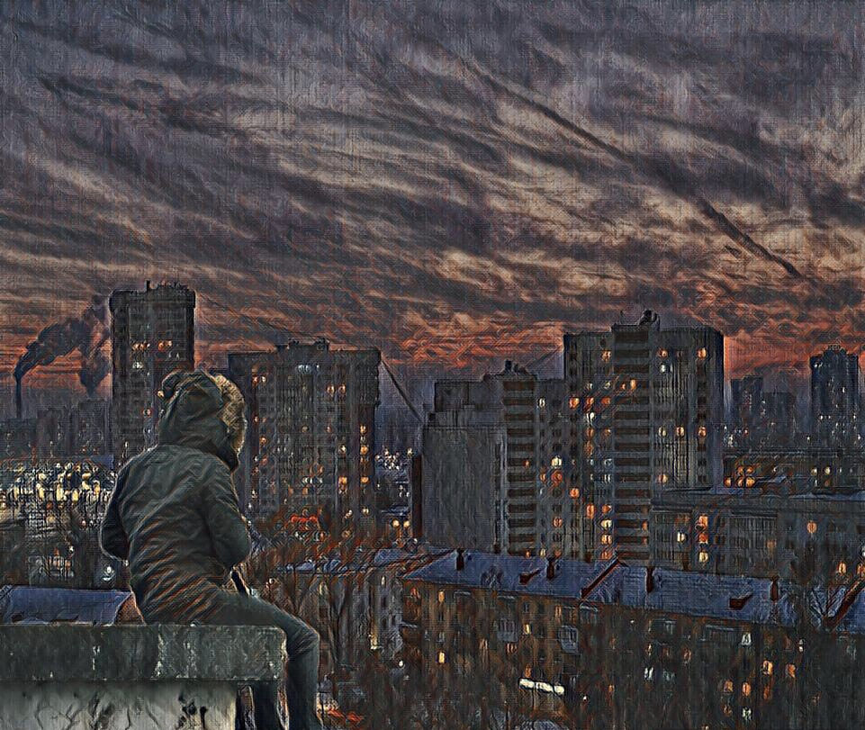 Автор картинки — Дима Котов (я) обложка для рассказа "М А М А"