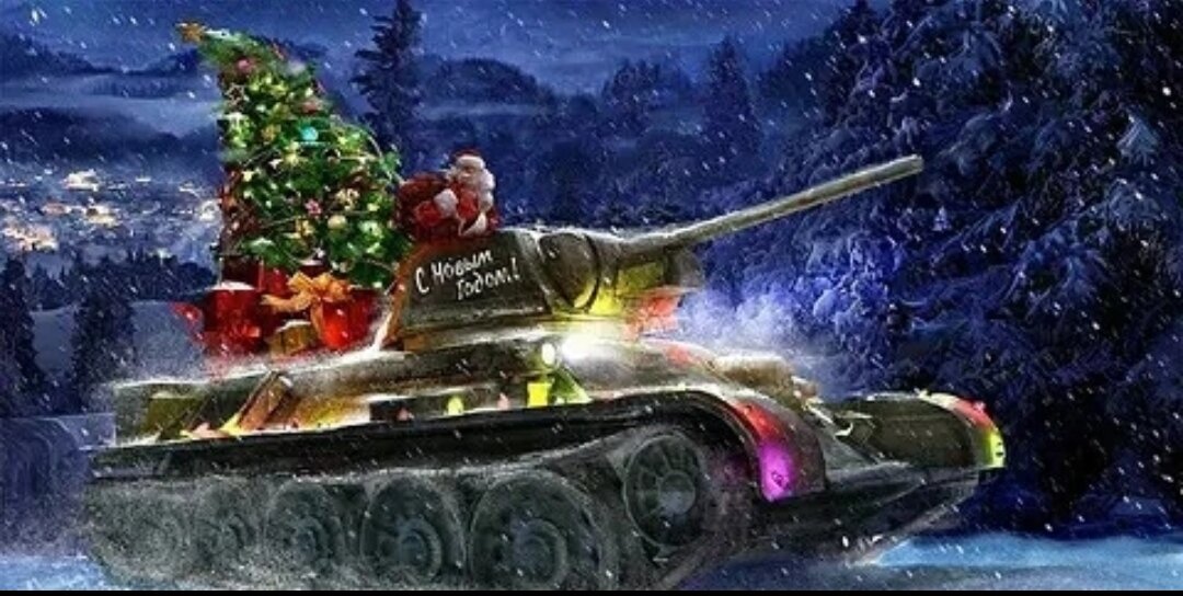 Дедушка Мороз на "санях". Холст. Масло. Декабрь 2022. ☝️🤓