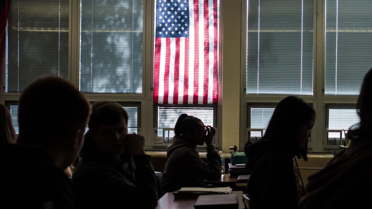    Ученики в средней школе в США© AFP 2022 / Megan Jelinger