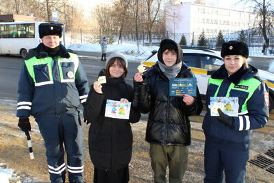    Акция «Пропусти пешехода» © Пресс-служба Главного управления МВД России по Московской области