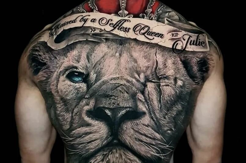 Татуировка льва