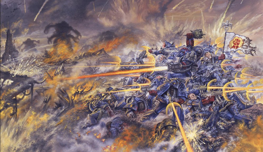 Иллюстрация из первого набора Warhammer 40,000.