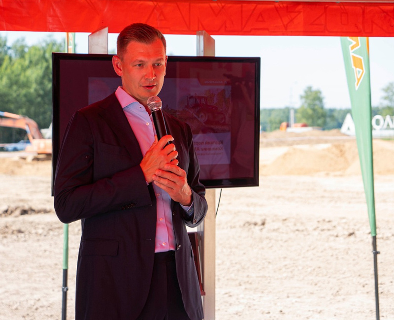 Дан старт строительству центрального представительства в России немецкой компании «Амазоне» – якорного резидента индустриального парка «Долматово»