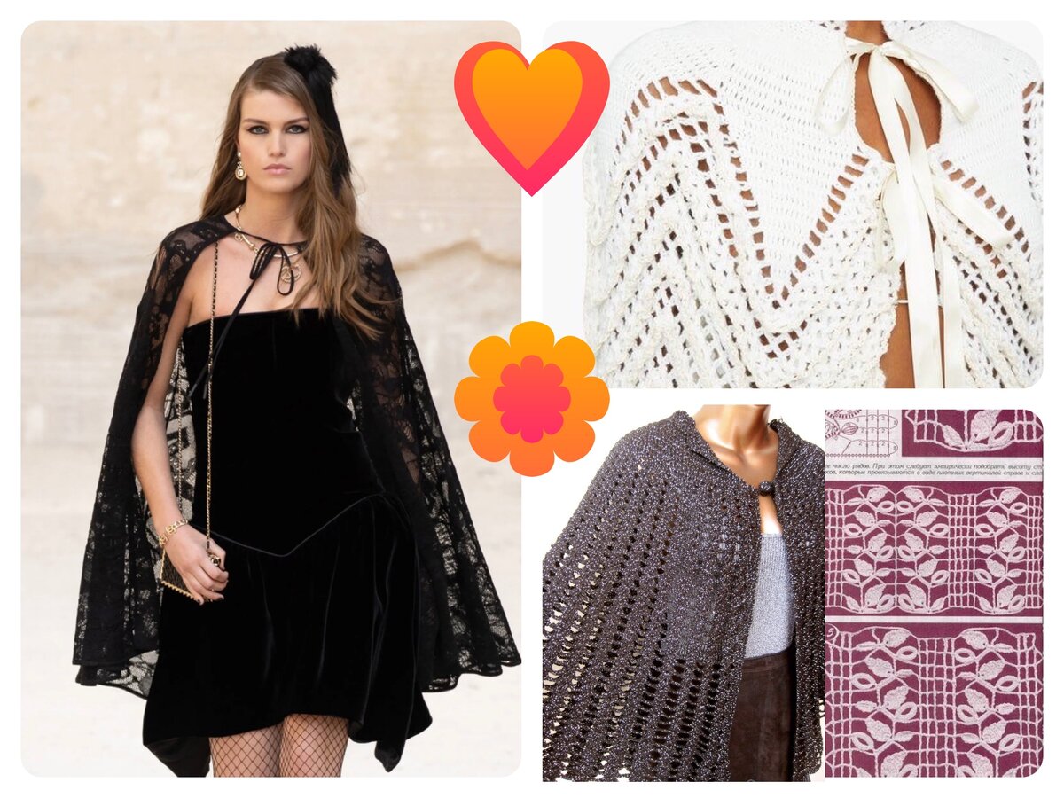тренды уже 2022 года- в вязании фотоколлаж автора 