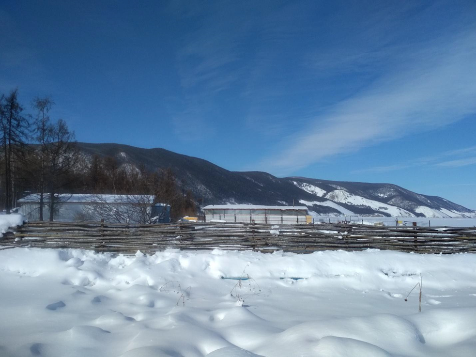 Вид из бассейна