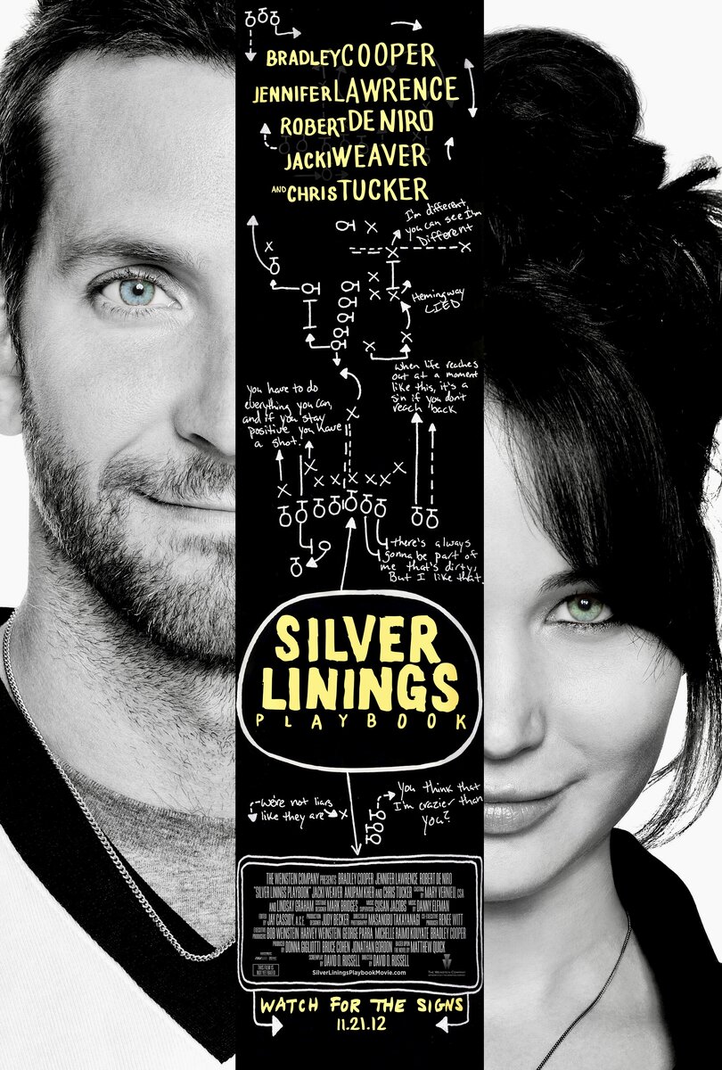 9 &quot;<b>Мой</b> <b>парень</b> - <b>псих</b>&quot; (Silver Linings Playbook), 2012 г. 