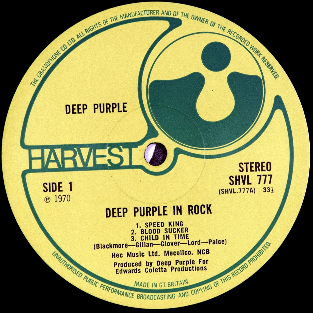 Британский оригинал "Deep Purple In Rock"