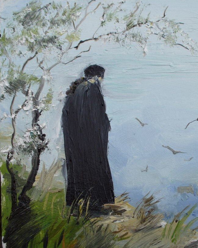 Петерс Елизавета "Думы о вечности души..." © https://www.livemaster.ru/item/39175190-kartiny-i-panno-dumy-o-vechnosti-dushi