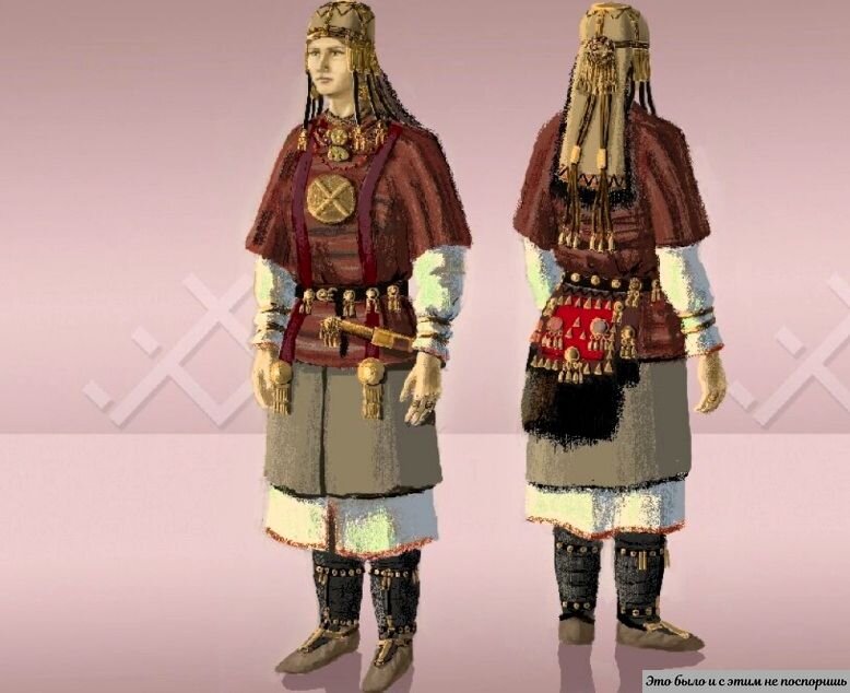 Женщина из одного погребения Рязано-Окской культуры. Взято с сайта https://clck.ru/zMEt4 