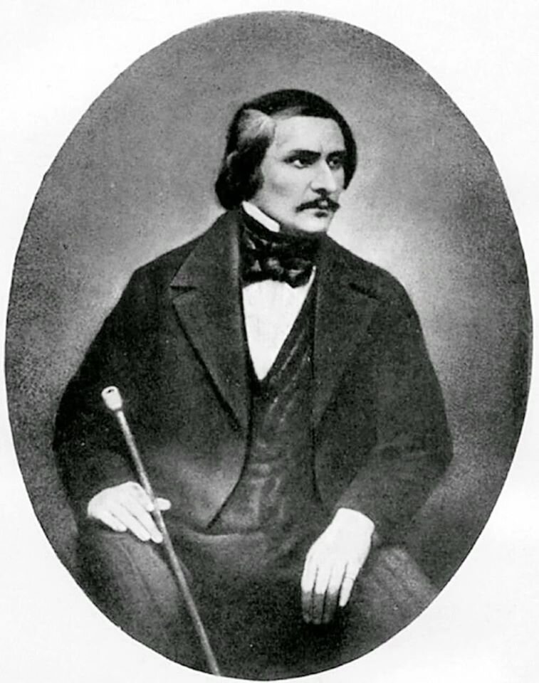 Единственное фото Н.В.Гоголя при жизни, взято с общего кадра