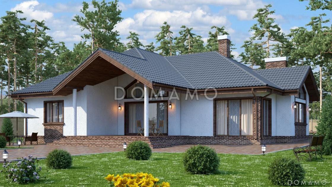 Проект D2708 — вид со стороны террасы 