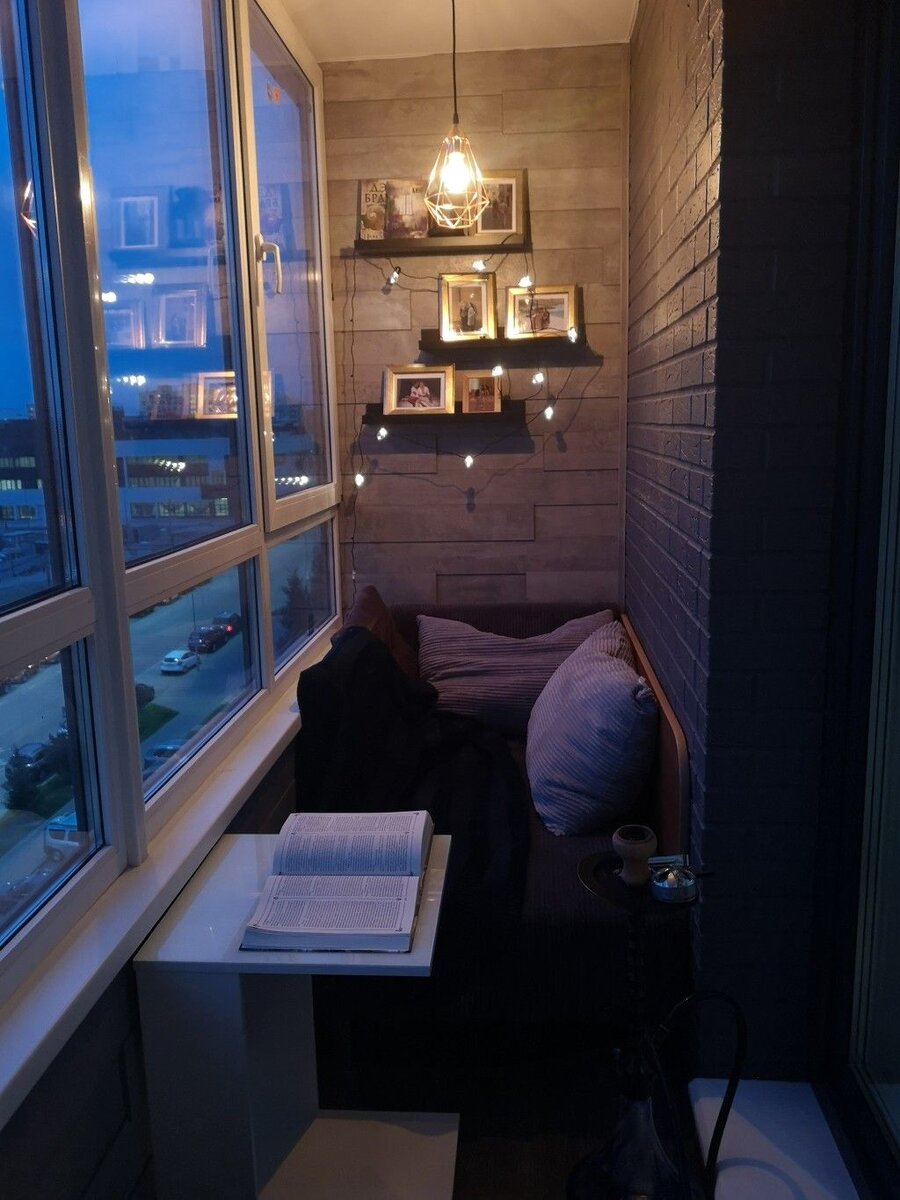 Балкон 3 кв. м в стиле лофт