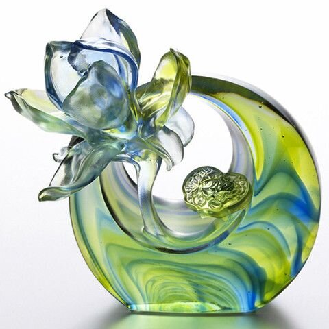 Хрустальный сад Лоретты Янг. Стеклянные скульптуры LIULI