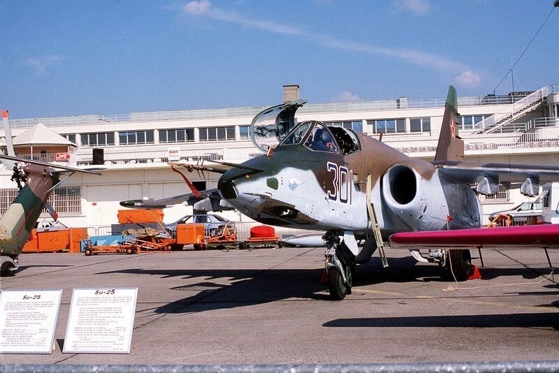 Су-25 борт 301 в Ле-Бурже 1989г.