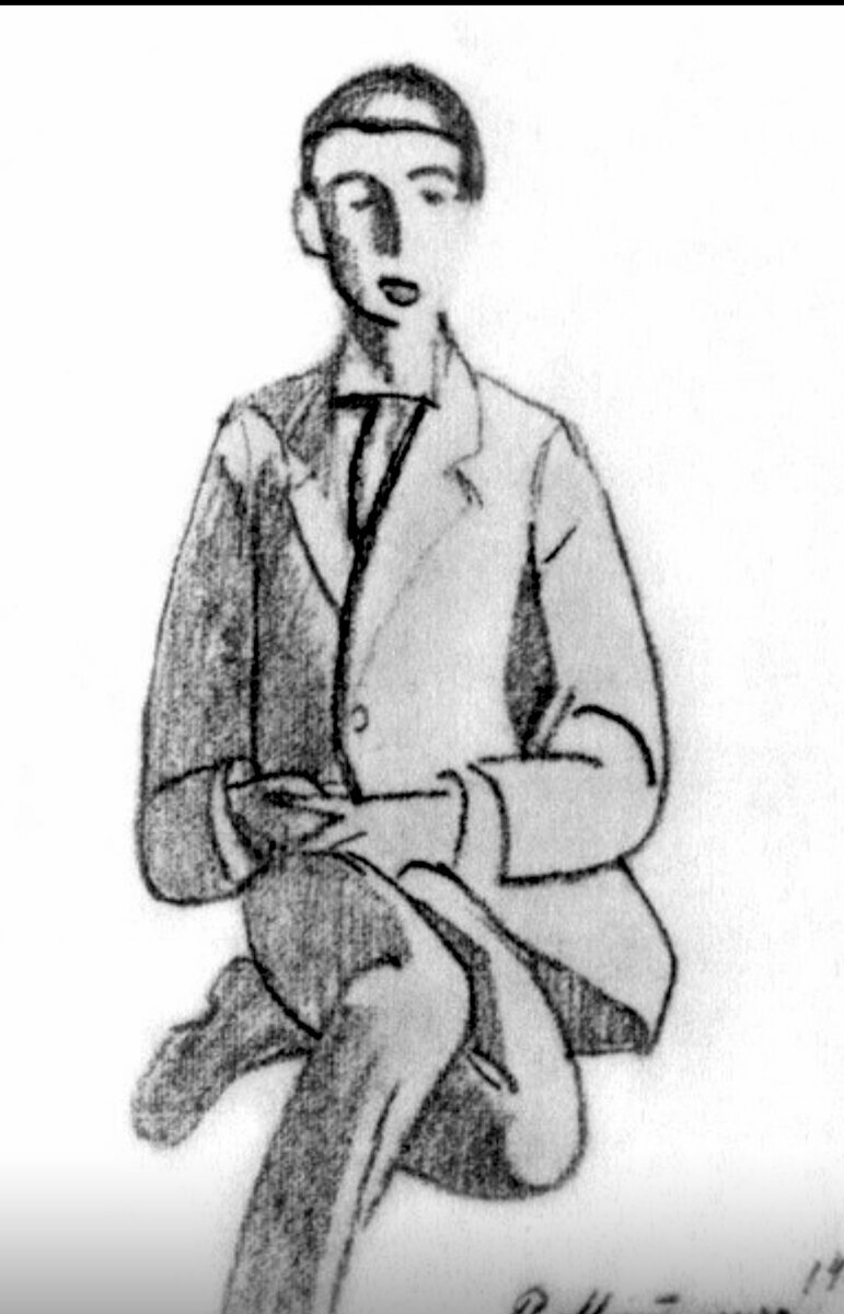 П.В. Митурич. Георгий Иванов, 1914 год