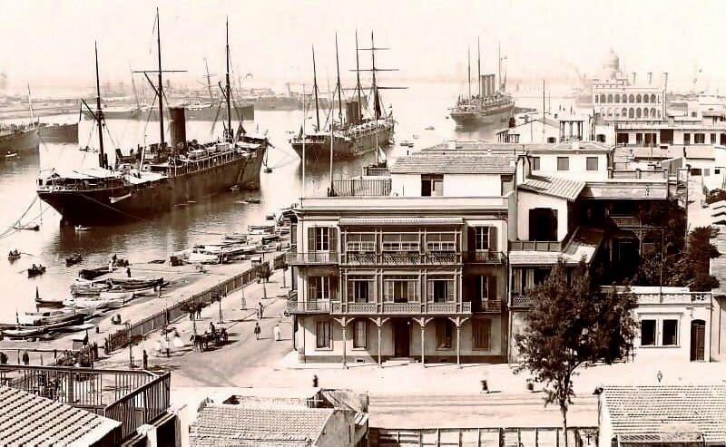порт саид 1914. порт-саид египет старый город. порт-саид. порт-саид египет старый город. 1888.