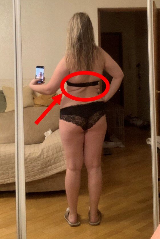 Лишний жирок, фото недельной давности в начале пути.