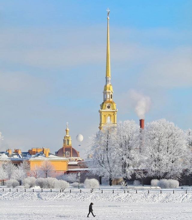 Петропавловская крепость Санкт Петербург зима