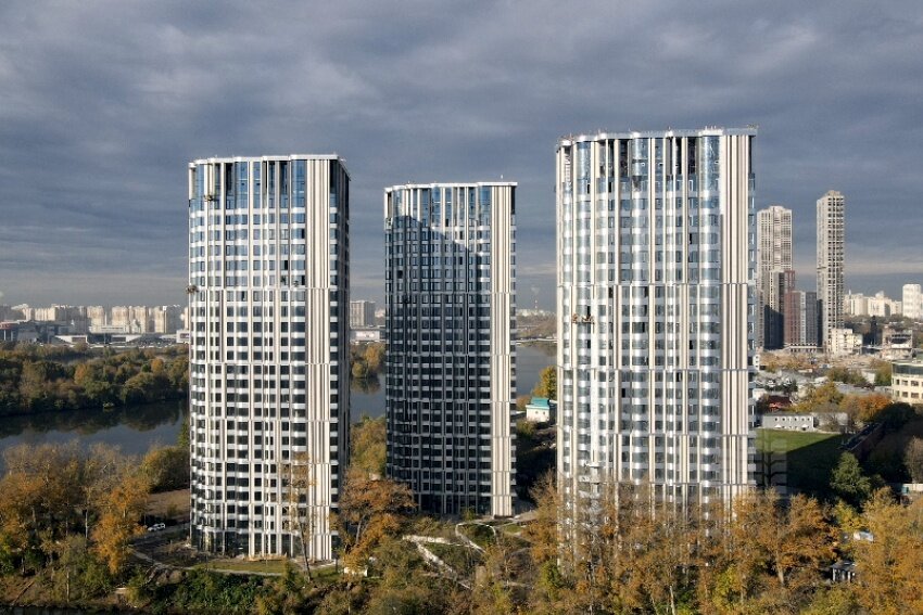 Апарт-комплекс «Level Стрешнево» – аэросъемка Новострой-М