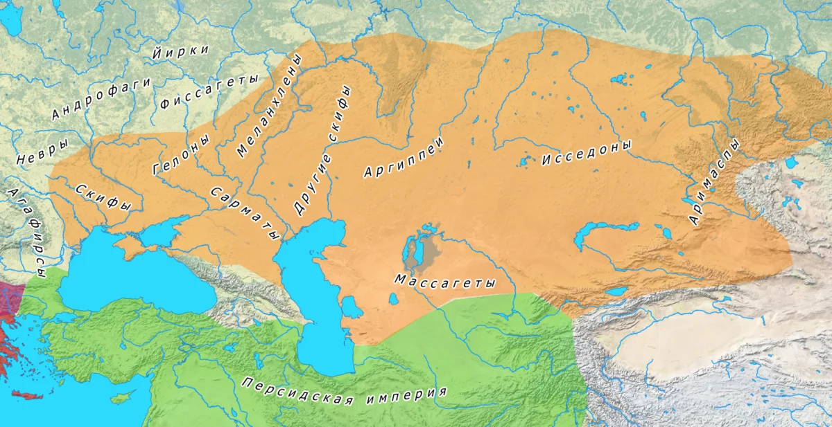 Скифы карта обитания