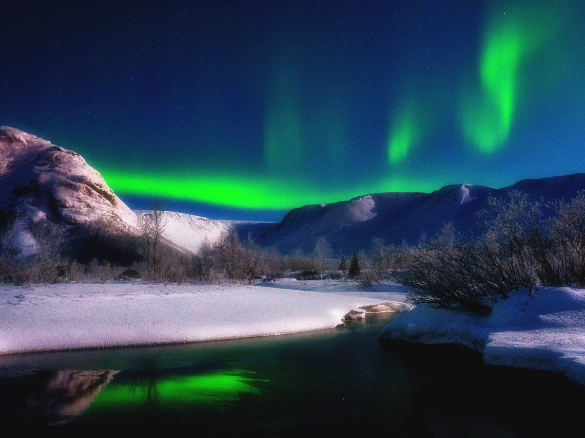 Юлия Шестопалова, Northern Lights in Khibiny/Северное сияние в Хибинах