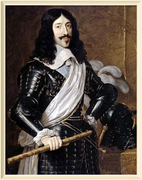 Людовик XIII, король Франции. 1635 г. Художник	Филипп де Шампейн  (1602–1674). Музей Прадо, Испания.